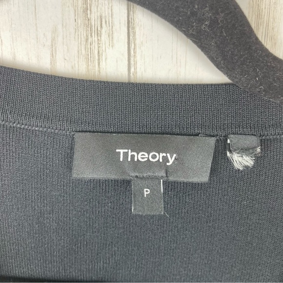 Theory Black Wrap Bodysuit Jumpsuit size P - Picture 9 of 10